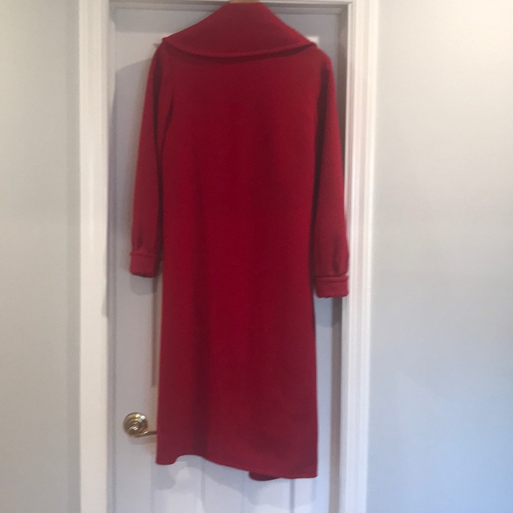 Red Rutland Inc 100% pure wool wrap coat. - Picture 3 of 4
